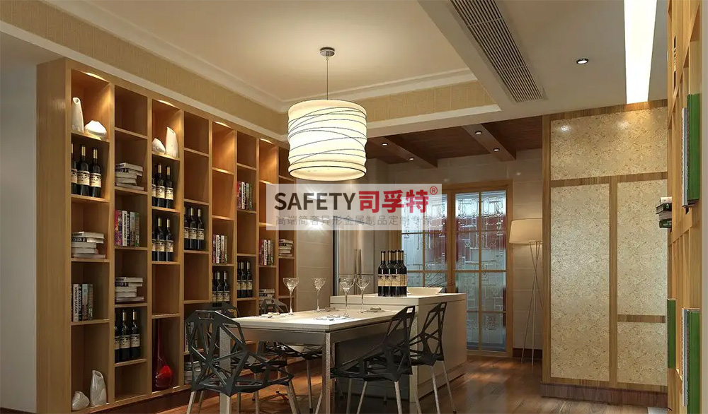 酒柜放到哪里合適？什么酒柜顯得高檔？【不銹鋼酒柜(圖4)