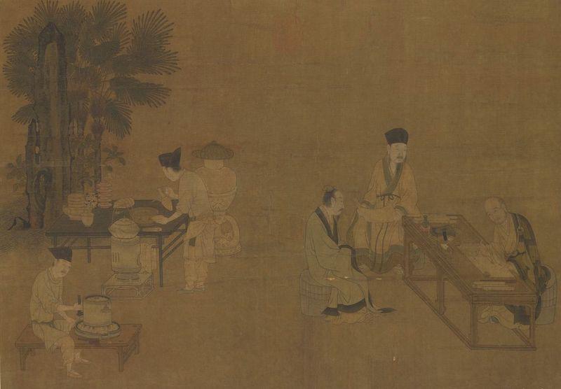 重拾“圍爐煮茶”文化，一起看看故宮藏畫里的“圍爐煮茶”[精制鋼圍爐茶桌](圖2)