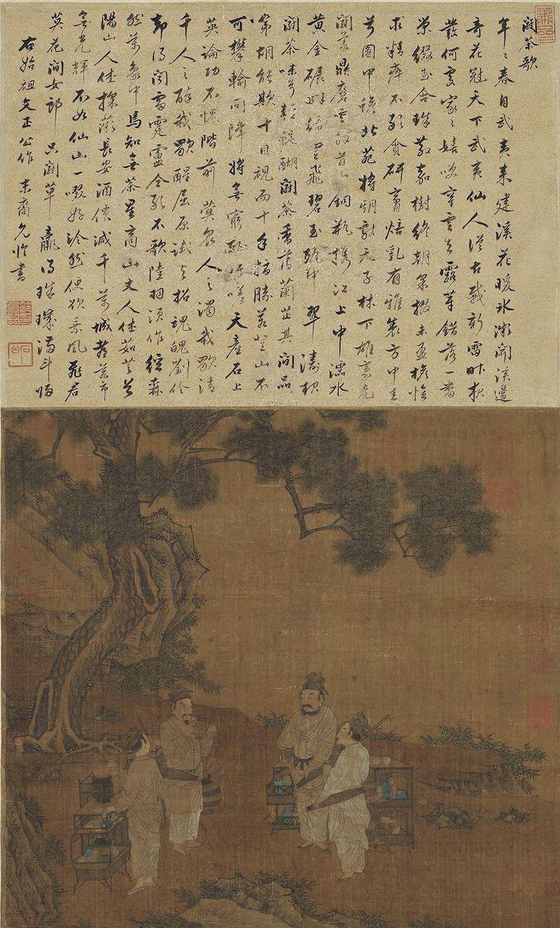重拾“圍爐煮茶”文化，一起看看故宮藏畫里的“圍爐煮茶”[精制鋼圍爐茶桌](圖7)